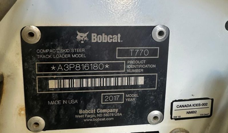 
								2017 Bobcat T770 full									