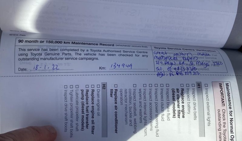 
								2014 Toyota Landcruiser Prado Altitude 4×4 3.0DT 4 cylinders Diesel full									