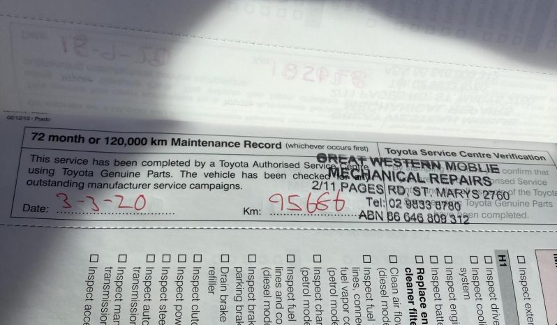 
								2014 Toyota Landcruiser Prado Altitude 4×4 3.0DT 4 cylinders Diesel full									