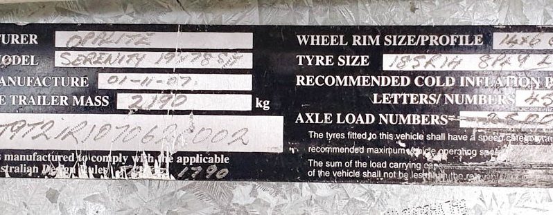 
								2007 Serenity Opalite 20.8ft caravan full									