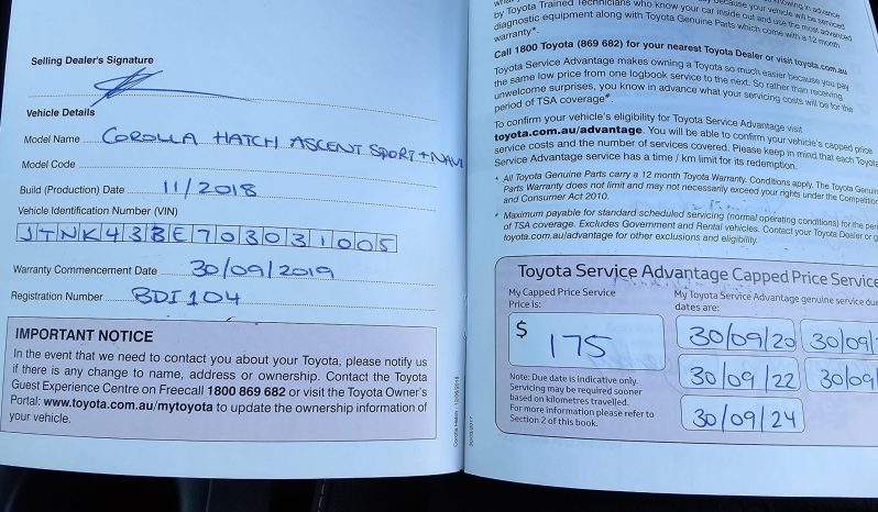 
								2018 Toyota Corolla Ascent Sport full									