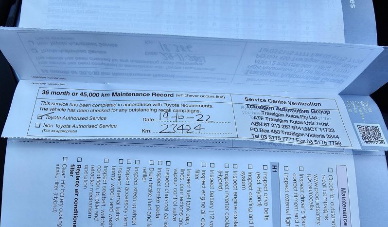 
								2018 Toyota Corolla Ascent Sport full									