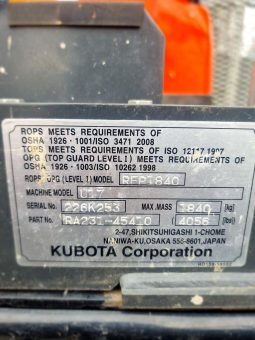 
										2022 Kubota U17-3 – Sale is a complete pack full									