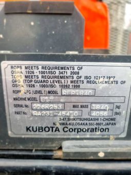 
										2022 Kubota U17-3 – Sale is a complete pack full									